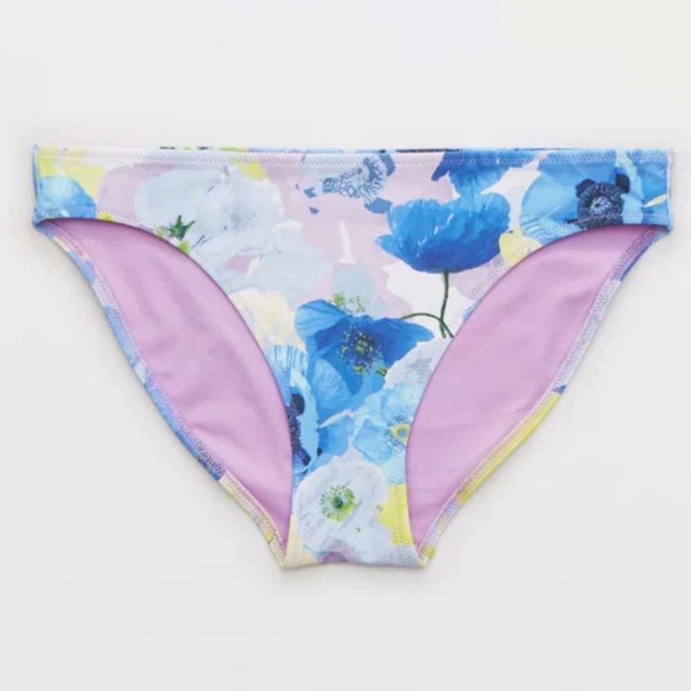NWT Aerie Floral Full Coverage Bikini Bottoms